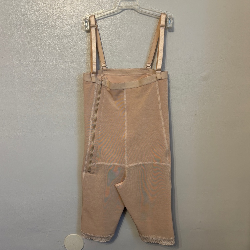 NEW Annette Post Surgery High Waist Lace Long Leg Compression Bodysuit Beige